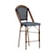 Flash Furniture Bordeaux Stackable IndoorOutdoor French Bistro 26 Counter Height Stool, NavyWhite and Bamboo SDA-AD642001-CS-NVYWH-NAT-GG - alternate 9